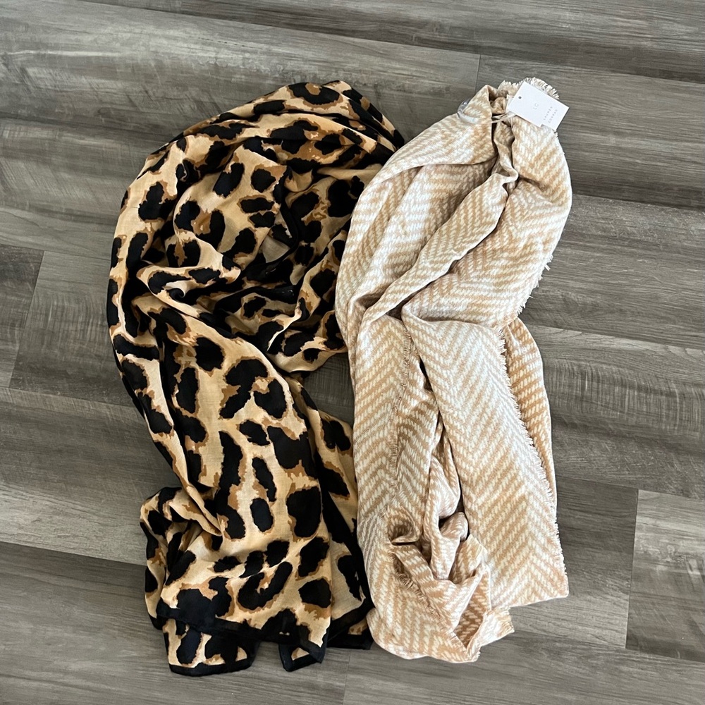 Lot of Two Scarves